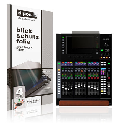 Blickschutzfolie von dipos passend für Behringer Wing Compact, präziser Zuschnitt und blasenfrei montiert