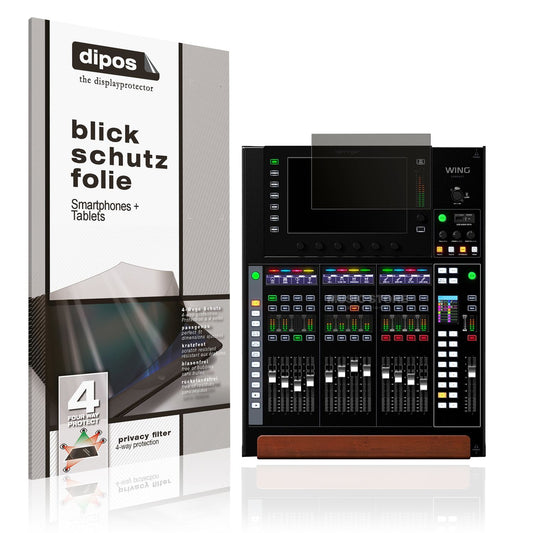 Blickschutzfolie von dipos passend für Behringer Wing Compact, präziser Zuschnitt und blasenfrei montiert