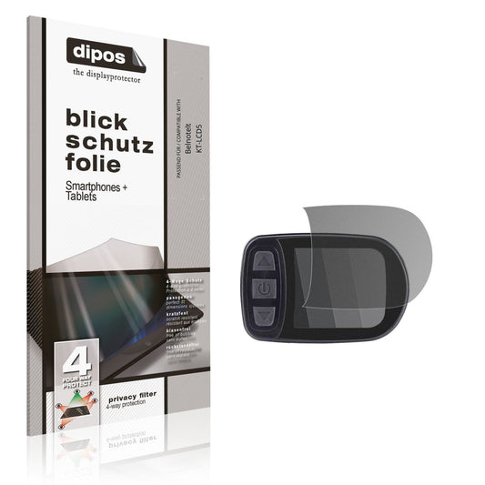 Blickschutzfolie von dipos passend für Belnotelt KT-LCD5, präziser Zuschnitt und blasenfrei montiert