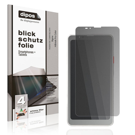 Blickschutzfolie von dipos passend für Bigme HiBreak Pro Color, präziser Zuschnitt und blasenfrei montiert