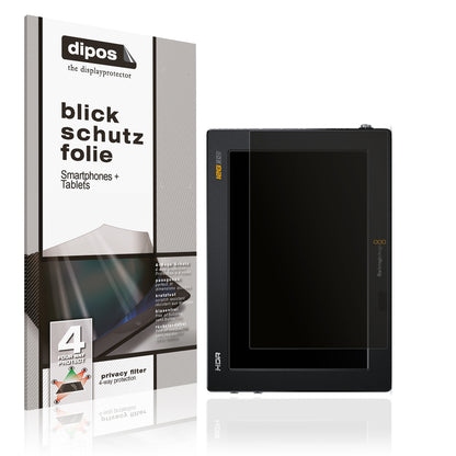 Blickschutzfolie von dipos passend für Blackmagic Video Assist 12G HDR, präziser Zuschnitt und blasenfrei montiert
