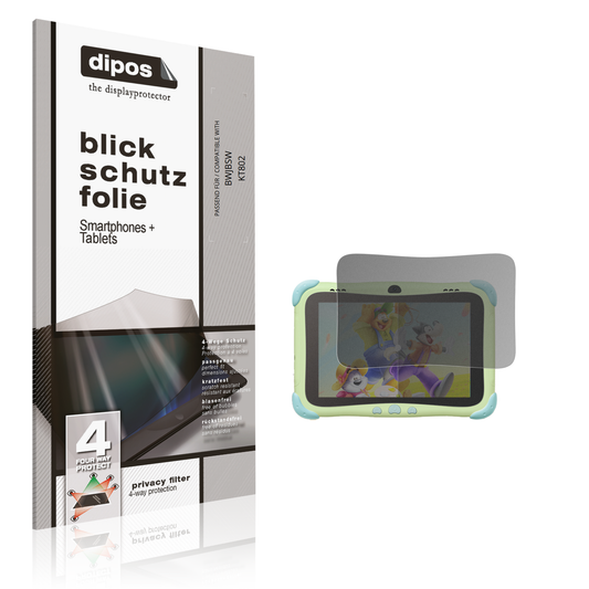 Blickschutzfolie von dipos passend für BWJBSW KT802, präziser Zuschnitt und blasenfrei montiert