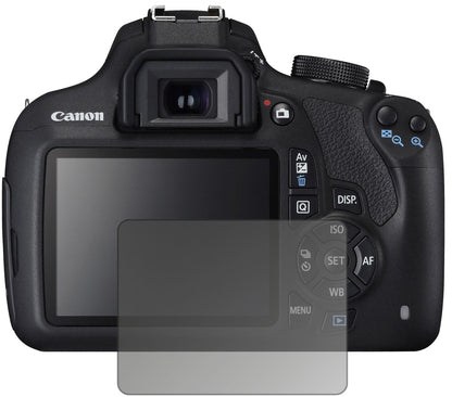 Blickschutzfolie von dipos passend für Canon EOS 1200D, präziser Zuschnitt und blasenfrei montiert