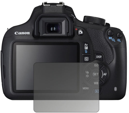 Blickschutzfolie von dipos passend für Canon EOS 1200D, präziser Zuschnitt und blasenfrei montiert