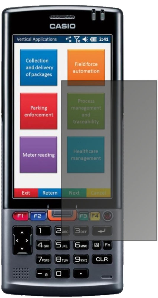 Blickschutzfolie von dipos passend für Casio IT-G500-CE, präziser Zuschnitt und blasenfrei montiert