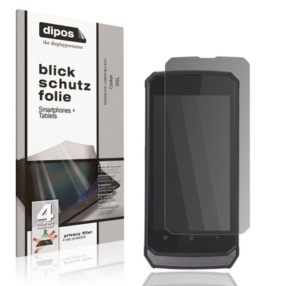 Blickschutzfolie von dipos passend für Conker SX5L, präziser Zuschnitt und blasenfrei montiert