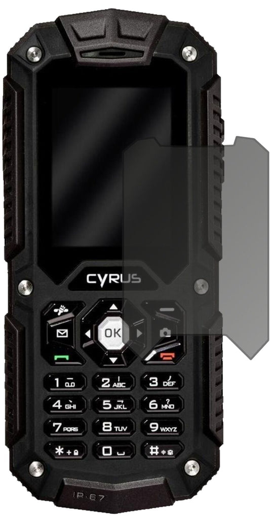 Blickschutzfolie von dipos passend für Cyrus CM6, präziser Zuschnitt und blasenfrei montiert