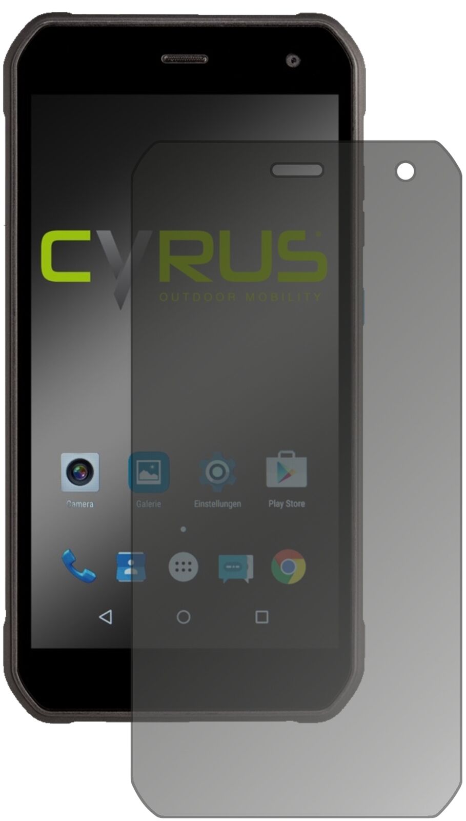 Blickschutzfolie von dipos passend für Cyrus CS40, präziser Zuschnitt und blasenfrei montiert