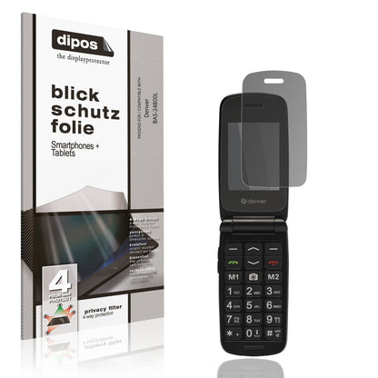 Blickschutzfolie von dipos passend für Denver BAS-24800L, präziser Zuschnitt und blasenfrei montiert