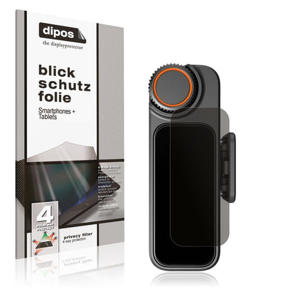 Blickschutzfolie von dipos passend für DJI Mic 3 Receiver, präziser Zuschnitt und blasenfrei montiert