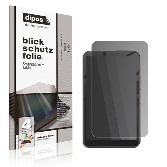 Blickschutzfolie von dipos passend für Fanvace EU-K11, präziser Zuschnitt und blasenfrei montiert