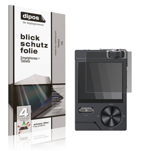 Blickschutzfolie von dipos passend für Fanvace F30, präziser Zuschnitt und blasenfrei montiert
