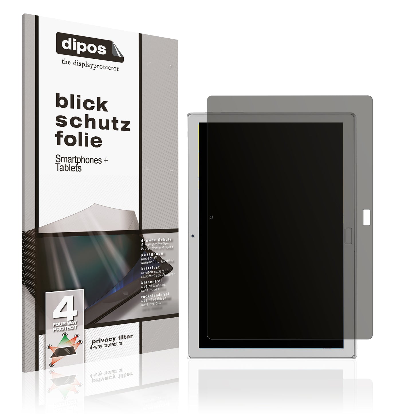 Blickschutzfolie von dipos passend für Feonal 110, präziser Zuschnitt und blasenfrei montiert
