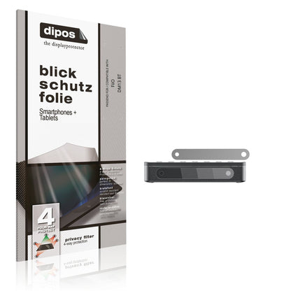 Blickschutzfolie von dipos passend für FiiO DM13 BT, präziser Zuschnitt und blasenfrei montiert