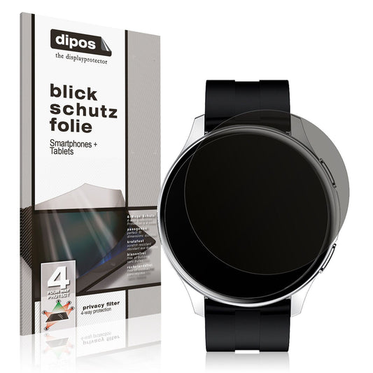 Blickschutzfolie von dipos passend für Fireboltt Invincible, präziser Zuschnitt und blasenfrei montiert