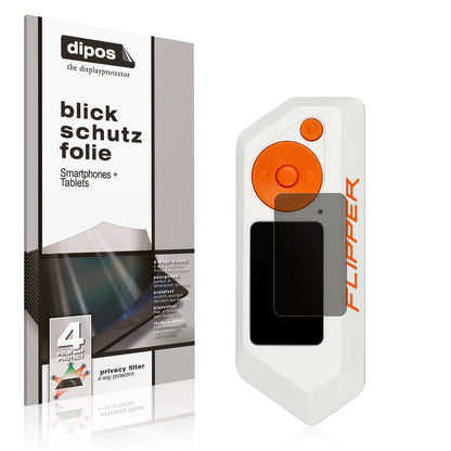 Blickschutzfolie von dipos passend für Flipper Zero FZ.1, präziser Zuschnitt und blasenfrei montiert