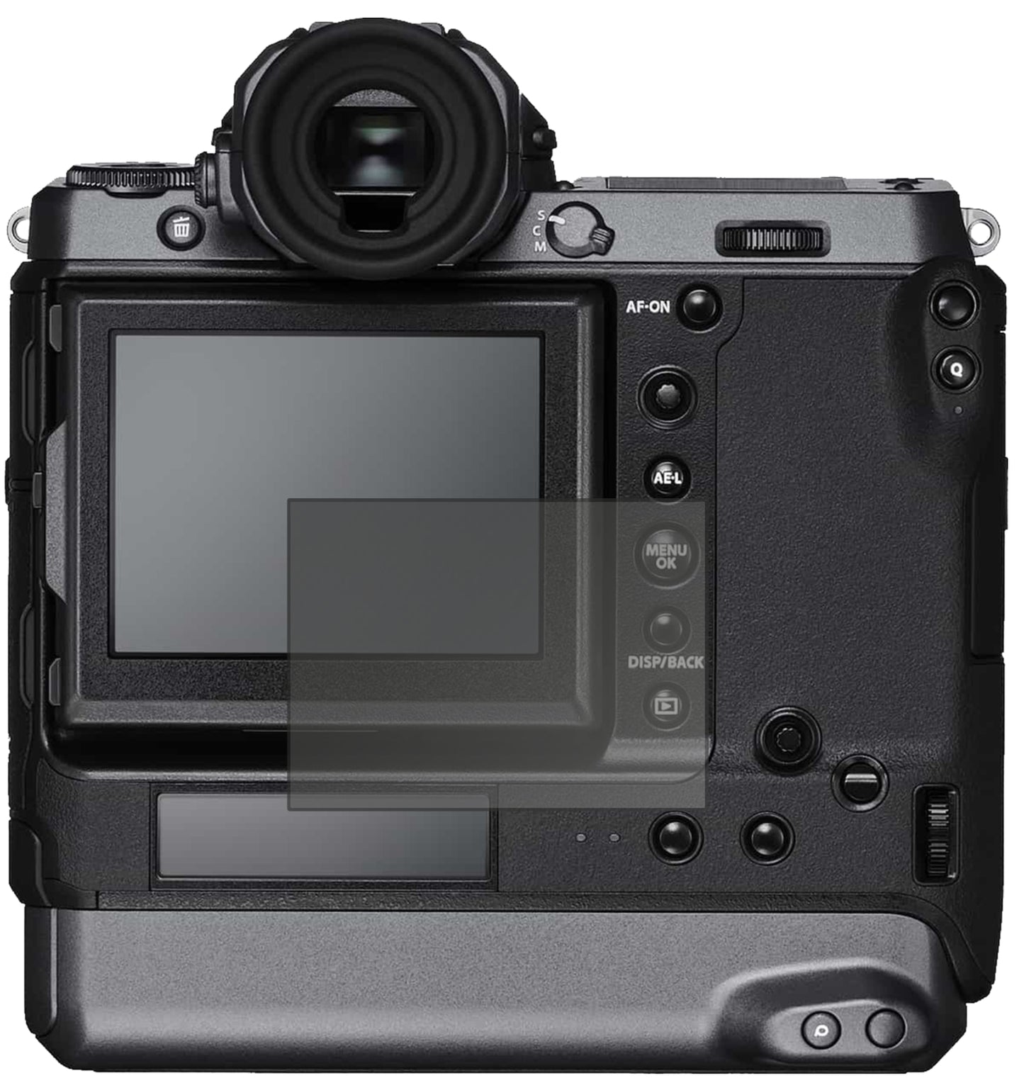 Blickschutzfolie von dipos passend für Fujifilm GFX100, präziser Zuschnitt und blasenfrei montiert