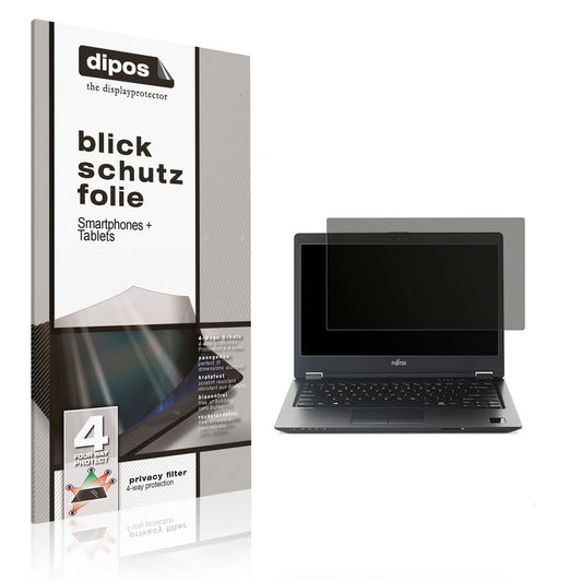 Blickschutzfolie von dipos passend für Fujitsu Lifebook E756 15.6, präziser Zuschnitt und blasenfrei montiert