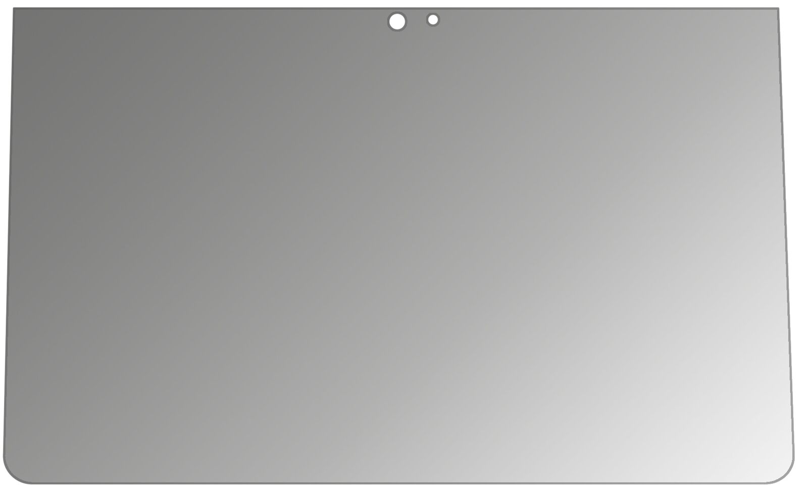 Blickschutzfolie von dipos passend für Fujitsu Stylistic Q736, präziser Zuschnitt und blasenfrei montiert