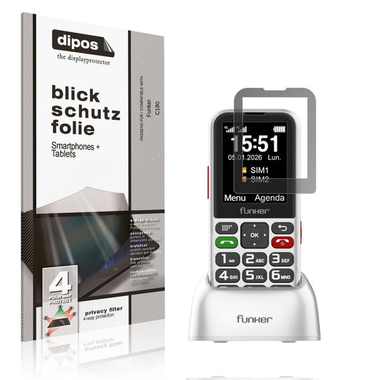 Displayschutz mit Blickschutzfilter-Effekt zur Unterstützung beim Schutz sensibler Daten