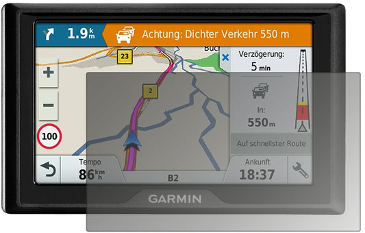 Blickschutzfolie von dipos passend für Garmin Drive 5 MT-S EU, präziser Zuschnitt und blasenfrei montiert