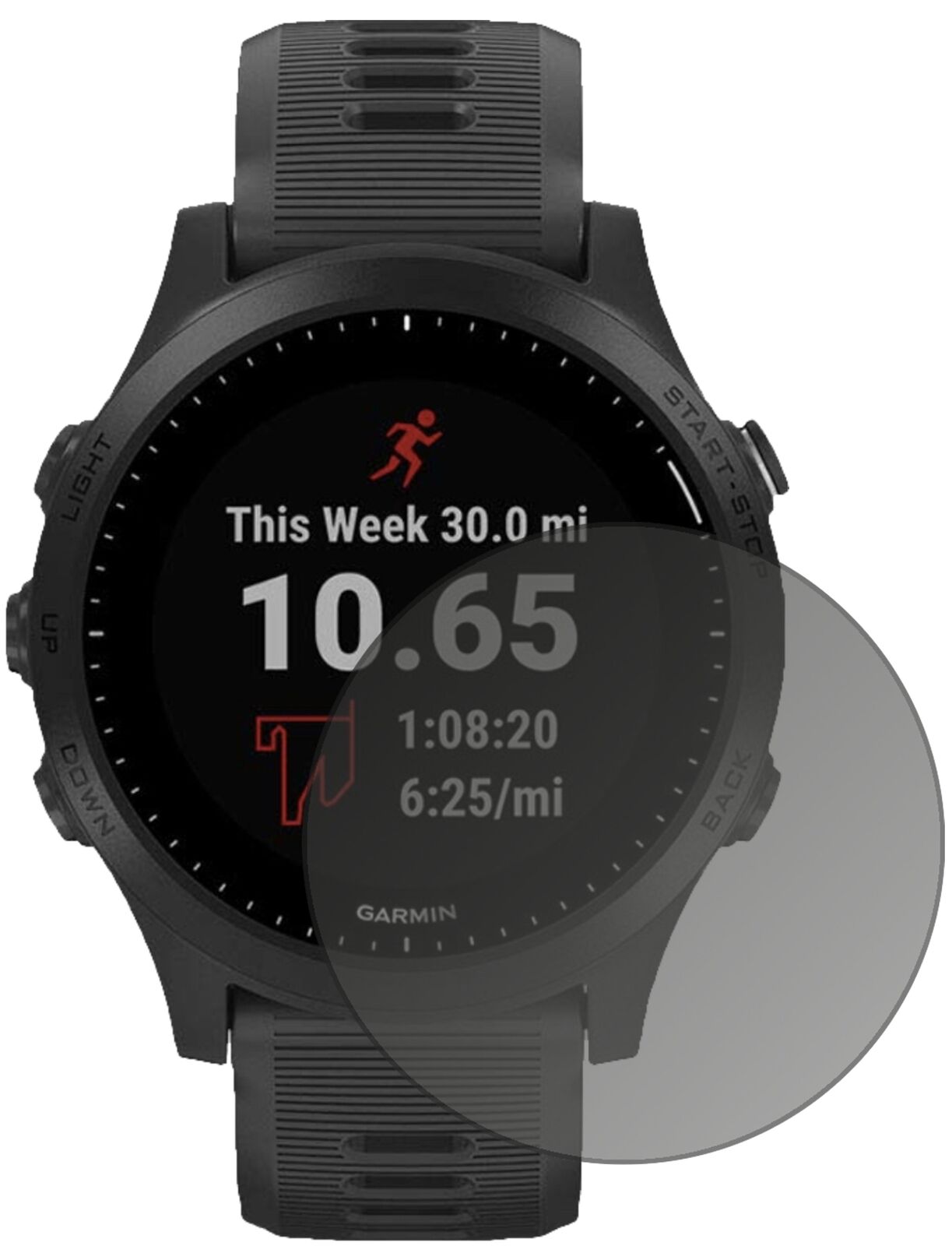 Blickschutzfolie von dipos passend für Garmin Forerunner 245 Music, präziser Zuschnitt und blasenfrei montiert