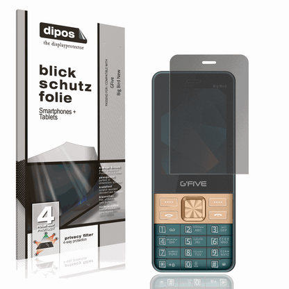 Blickschutzfolie von dipos passend für GFive Big Bird New, präziser Zuschnitt und blasenfrei montiert