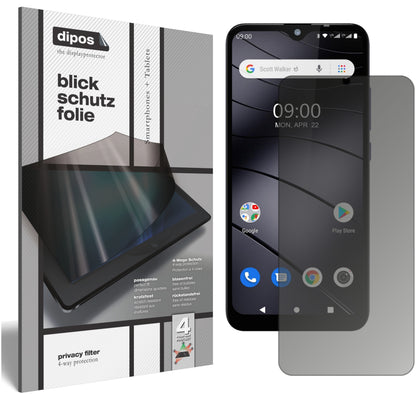 Blickschutzfolie von dipos passend für Gigaset GS110, präziser Zuschnitt und blasenfrei montiert