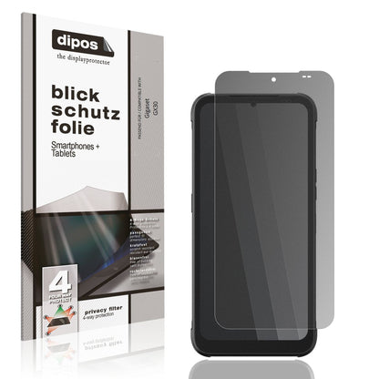 Blickschutzfolie von dipos passend für Gigaset GX30, präziser Zuschnitt und blasenfrei montiert