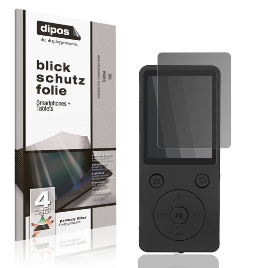 Blickschutzfolie von dipos passend für Gleisa M8, präziser Zuschnitt und blasenfrei montiert