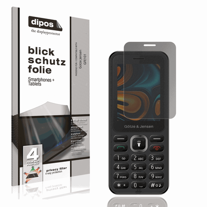Blickschutzfolie von dipos passend f�r Gotze Jensen GFE101, pr�ziser Zuschnitt und blasenfrei montiert