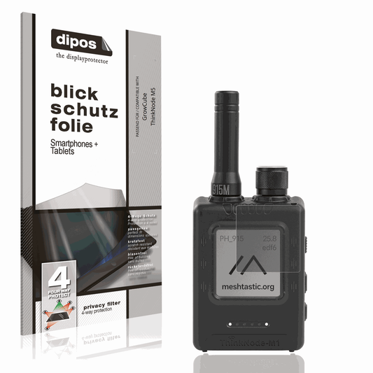 Blickschutzfolie von dipos passend für GrowCube ThinkNode M5, präziser Zuschnitt und blasenfrei montiert