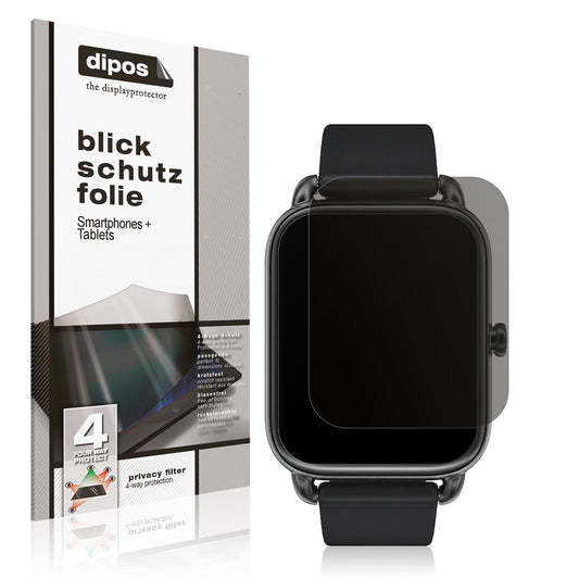Blickschutzfolie von dipos passend für Haylou RS4, präziser Zuschnitt und blasenfrei montiert
