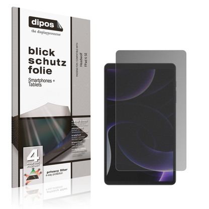 Blickschutzfolie von dipos passend für Headwolf FPad 6 SE, präziser Zuschnitt und blasenfrei montiert