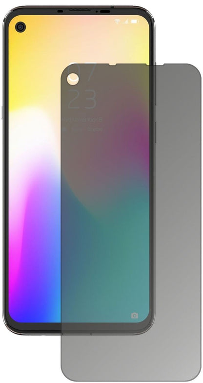 Blickschutzfolie von dipos passend für Hisense Infinity U30, präziser Zuschnitt und blasenfrei montiert
