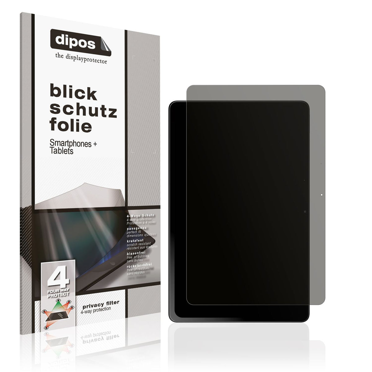 Blickschutzfolie von dipos passend für HMD T21, präziser Zuschnitt und blasenfrei montiert