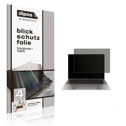 Blickschutzfolie von dipos passend für Honor MagicBook Art 14, präziser Zuschnitt und blasenfrei montiert
