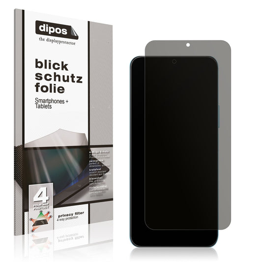 Blickschutzfolie von dipos passend für Honor X5b, präziser Zuschnitt und blasenfrei montiert