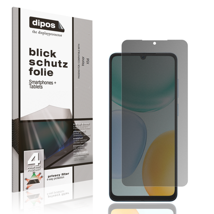 Blickschutzfolie von dipos passend für Honor X5d, präziser Zuschnitt und blasenfrei montiert