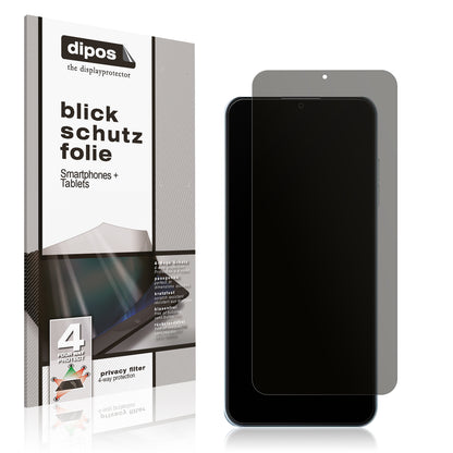 Blickschutzfolie von dipos passend für Hotwav Note 15, präziser Zuschnitt und blasenfrei montiert