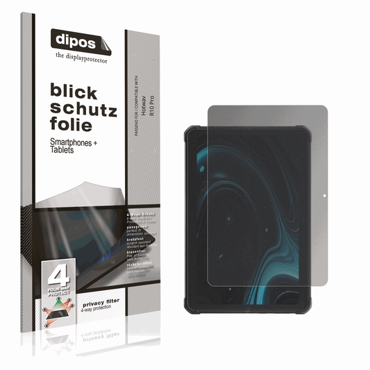 Blickschutzfolie von dipos passend für Hotwav R10 Pro, präziser Zuschnitt und blasenfrei montiert