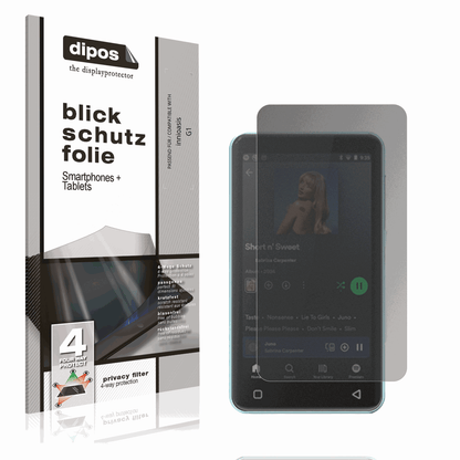 Blickschutzfolie von dipos passend für innioasis G1, präziser Zuschnitt und blasenfrei montiert