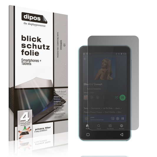 Blickschutzfolie von dipos passend für innioasis G1, präziser Zuschnitt und blasenfrei montiert