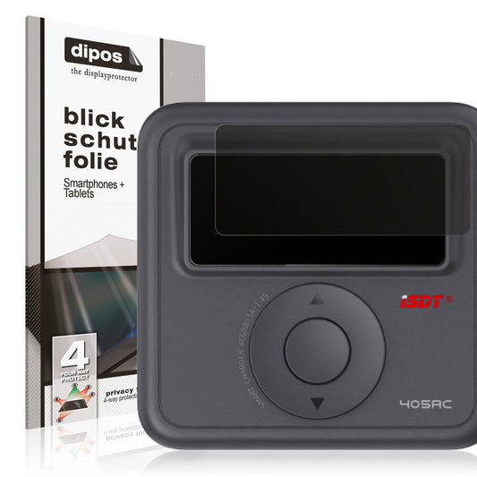 Blickschutzfolie von dipos passend für ISDT 405AC, präziser Zuschnitt und blasenfrei montiert