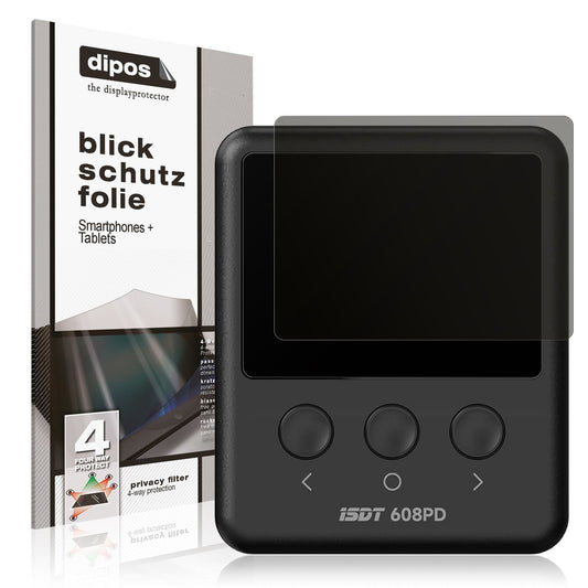 Blickschutzfolie von dipos passend für ISDT 608PD, präziser Zuschnitt und blasenfrei montiert