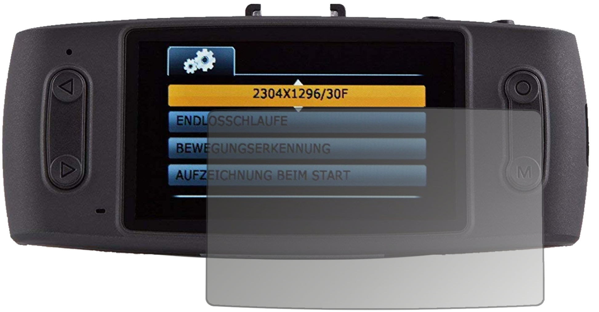 Blickschutzfolie von dipos passend für iTracker GS6000-A12 Dashcam, präziser Zuschnitt und blasenfrei montiert