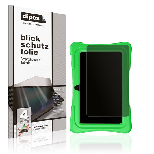 Blickschutzfolie von dipos passend für Jikocxn 7 Zoll Tablet, präziser Zuschnitt und blasenfrei montiert
