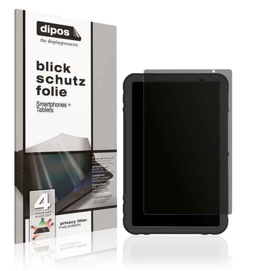 Blickschutzfolie von dipos passend für Juedur R500 10 Zoll, präziser Zuschnitt und blasenfrei montiert