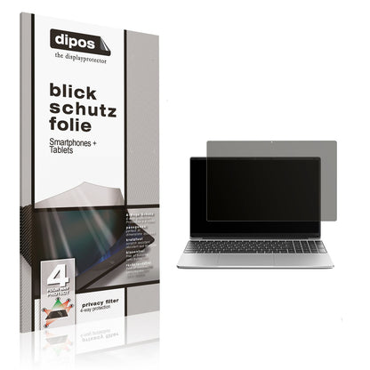 Blickschutzfolie von dipos passend für Jumper S7HI12640 15.6 Zoll, präziser Zuschnitt und blasenfrei montiert