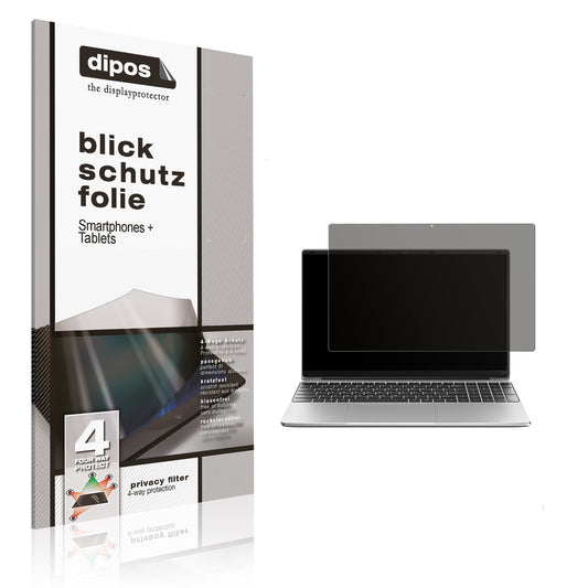 Blickschutzfolie von dipos passend für Jumper S7HI12640 15.6 Zoll, präziser Zuschnitt und blasenfrei montiert